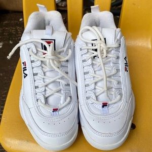 White Fila Shoe